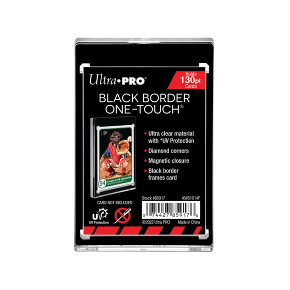 Ultra Pro ONE-TOUCH Magnetic Card Holder Black Border 130pt