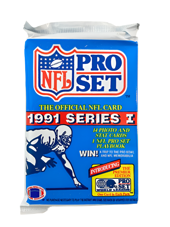 1991 NFL Pro Set Series 1 NFL Football - Retail Pack