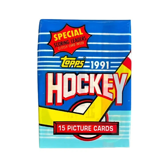 1991-92 Topps NHL Hockey cards - Retail Wax Pack
