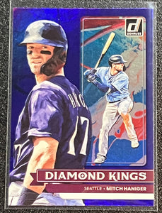 Mitch Haniger - 2022 Panini Donruss Baseball DIAMOND KINGS PURPLE Parallel #12