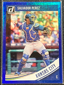 Salvador Perez - 2018 Panini Donruss Baseball PURPLE Parallel #190