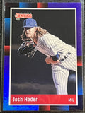 Josh Hader - 2022 Panini Donruss Baseball 1988 RETRO PURPLE Parallel #238