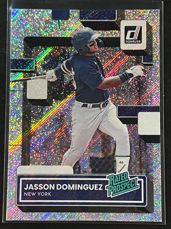 Jasson Dominguez 2022 PANINI OPTIC RATED PROSPECT RC HOLO #RP-2 N.Y.  YANKEES!