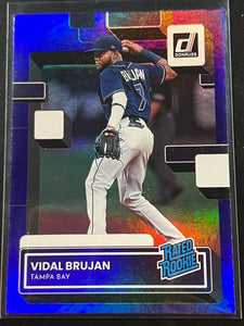 Vidal Brujan RC - 2022 Panini Donruss Baseball RATED ROOKIE PURPLE #38