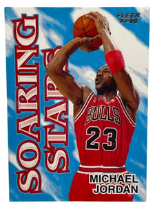 Michael Jordan - 1997-98 Fleer High Flying Soaring Stars Insert #9 of 20 HFSS