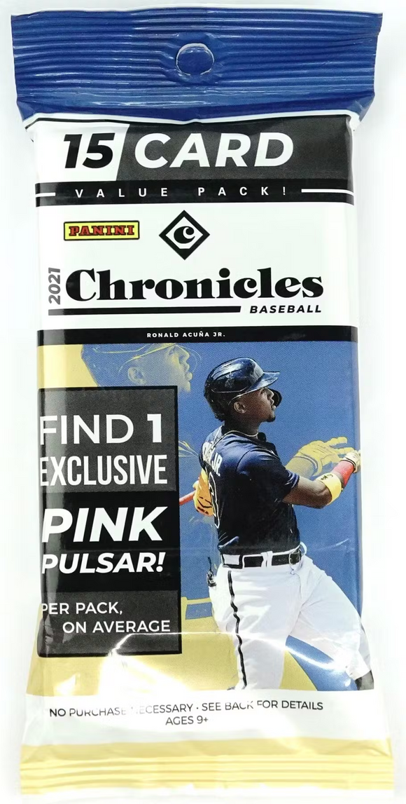 2021 Panini Chronicles MLB Baseball cards - Cello/Fat/Value Pack