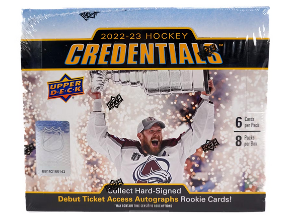 2022-23 Upper Deck Credentials NHL Hockey - Hobby Box