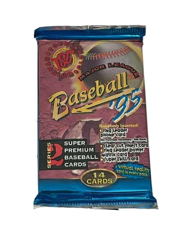 1995 Topps Stadium Club Series 2 MLB Baseball - Hobby Pack