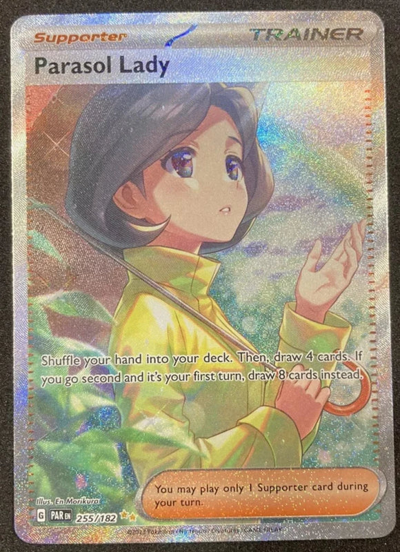 Parasol Lady Trainer - Pokemon Paradox Rift FULL ART Special Illustration Rare #255/182