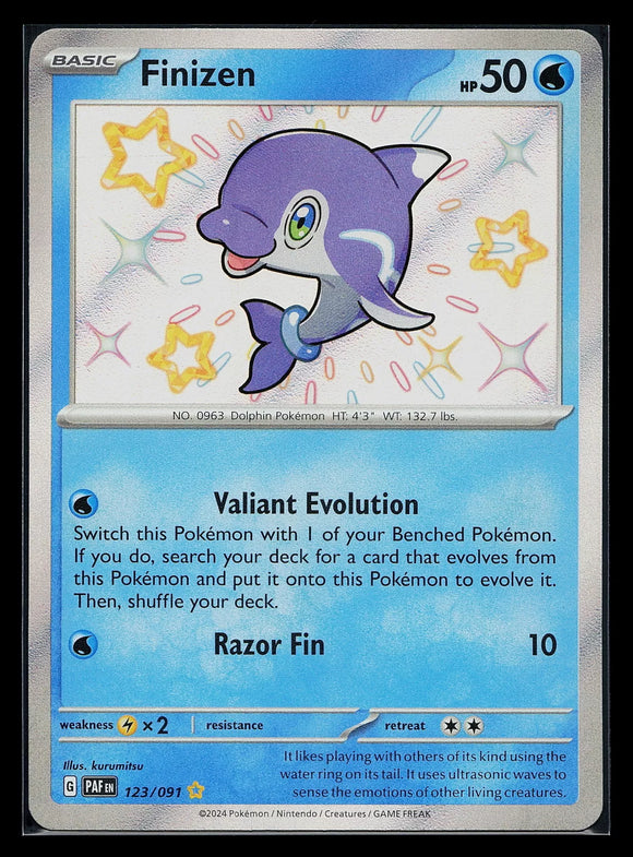 Finizen - Pokemon Paldean Fates Holo Foil Baby Shiny Rare #123/091