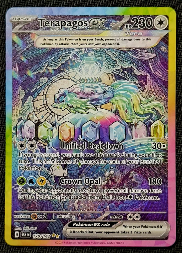 Terapagos EX - Pokemon Stellar Crown FULL ART Special Illustration Rare #170/142