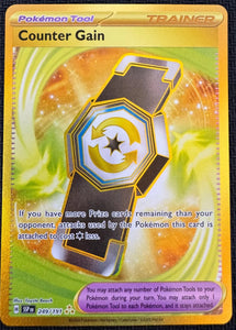 Counter Grain Trainer - Pokemon Surging Sparks FULL ART GOLD Hyper Rare #249/191