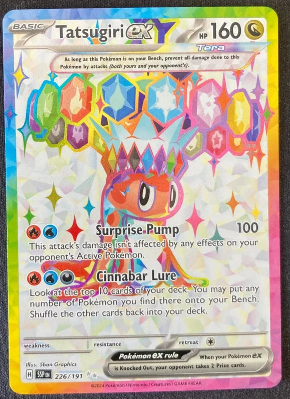 Tatsugiri EX - Pokemon Surging Sparks FULL ART Holo Foil Ultra Rare #226/191