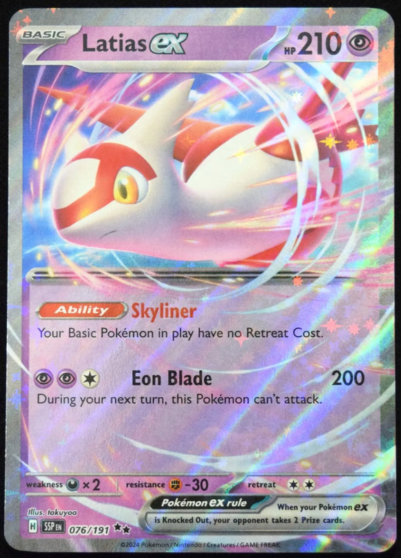 Latias EX - Pokemon Surging Sparks Holo Foil Ultra Rare #076/191