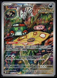 Brute Bonnet - Pokemon Paradox Rift FULL ART Holo Foil Illustration Rare #207/182