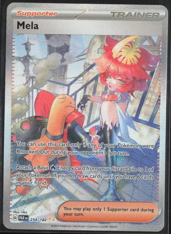 Mela Trainer - Pokemon Paradox Rift FULL ART Special Illustration Rare #254/182