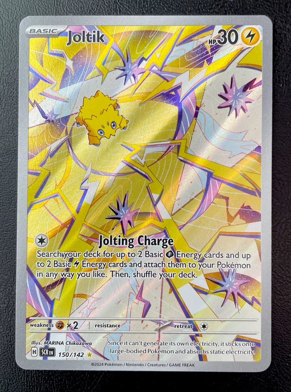 Joltik - Pokemon Stellar Crown FULL ART Holo Foil Illustration Rare #150/142