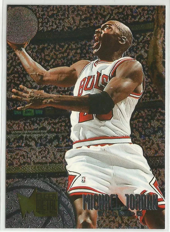 Michael Jordan - 1995-96 Fleer Metal base #13