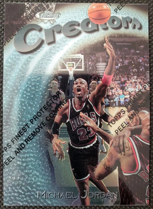 Michael Jordan - 1997-98 Topps Finest Creators #287 CR33 (with protective foil coating)