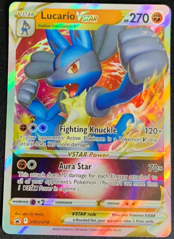 Lucario VSTAR - Pokemon Sword & Shield Black Star Promo #SWSH214