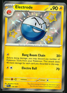 Voltorb - Pokemon Paldean Fates Holo Foil Baby Shiny Rare #133/091