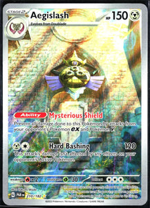 Aegislash - Pokemon Paradox Rift FULL ART Holo Foil Illustration Rare #210/182