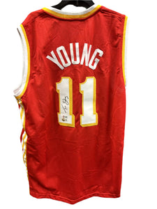 Trae Young Authographed Bullets Basketball Jersey w/ dual COA