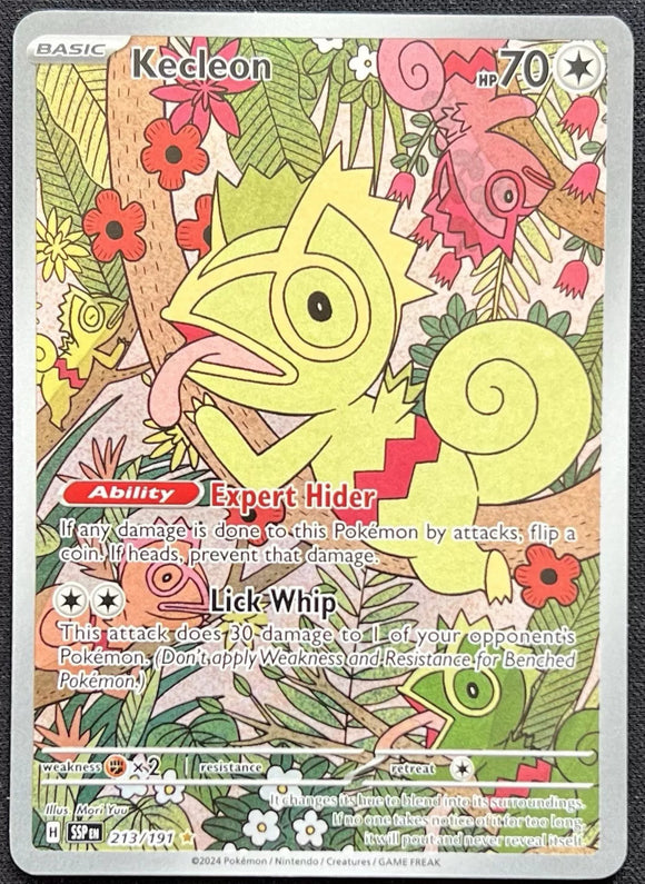 Kecleon - Pokemon Surging Sparks FULL ART Holo Illustration Rare #213/191