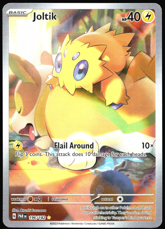 Joltik - Pokemon Paradox Rift FULL ART Holo Foil Illustration Rare #196/182