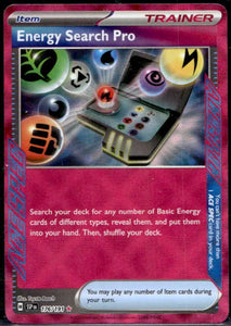 Energy Search Pro - Pokemon Surging Sparks FULL ART Holo Pink ACE SPEC Rare #176/191