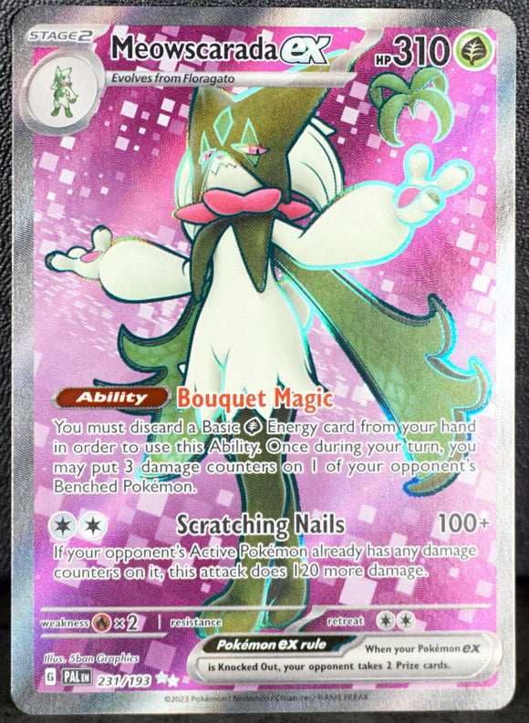 Meowscarada EX - Pokemon Paldea Evolved FULL ART Holo Foil Ultra Rare #231/193