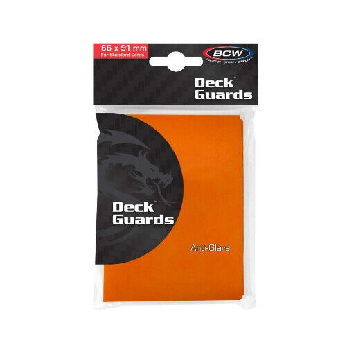 BCW Deck Guards - Double Matte Orange (50ct)