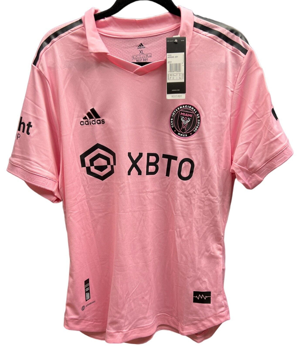 Lionel Messi Addidas MLS Inter Miami Soccer Jersey - Home Pink - Sz XL ...