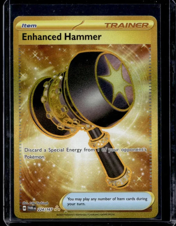 Enhanced Hammer Trainer - Pokemon Twilight Masquerade GOLD Secret Rare #224/167