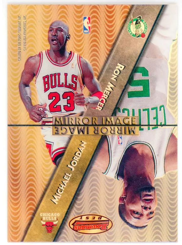 Michael Jordan - 1997-98 Bowman's Best Mirror Image #MI1 (Marbury, Mercer, Payton)