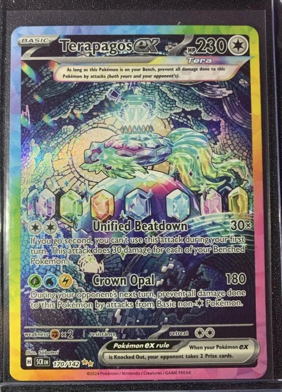 Terapagos EX - Pokemon Stellar Crown FULL ART Special Illustration Rare #170/142