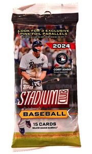 2024 Topps Stadium Club MLB Baseball cards - Cello/Fat/Value Pack