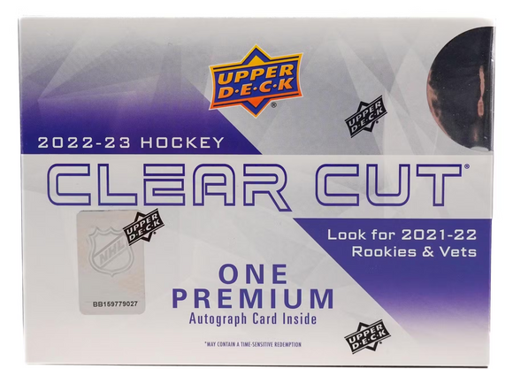 2022-23 Upper Deck Clear Cut NHL Hockey - Hobby Box