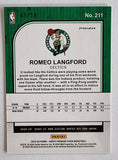 Romeo Langford RC #05/10 - 2019-20 Panini Hoops Premium Stock Gold Flash Prizm #211