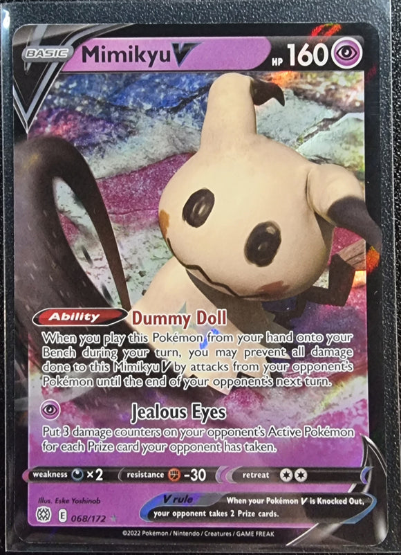 Mimikyu V - Pokemon Brilliant Stars Holo Foil Ultra Rare #068/172