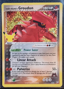 Team Magma's Groudon - Pokemon Celebrations Holo Foil Rare #9/95