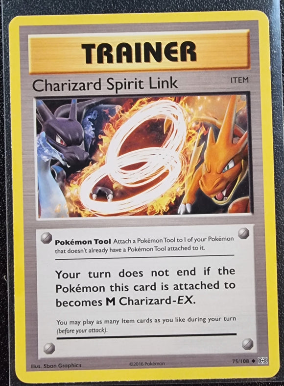 Trainer Charizard Spirit Link - Pokemon Evolutions Base Uncommon #75/108