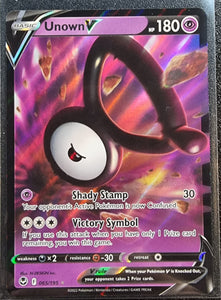 Unown V - Pokemon Silver Tempest Holo Foil Ultra Rare #065/195