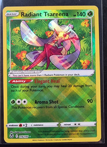 Radiant Tsareena - Pokemon Silver Tempest Holo Foil Radiant Rare #016/195