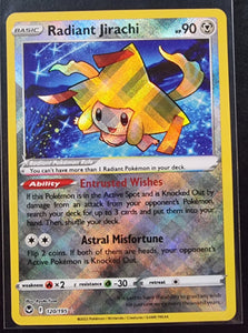 Radiant Jirachi - Pokemon Silver Tempest Holo Foil Radiant Rare #120/195