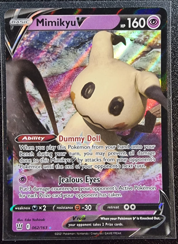 Mimikyu V - Pokemon Battle Styles Holo Foil Ultra Rare #062/163