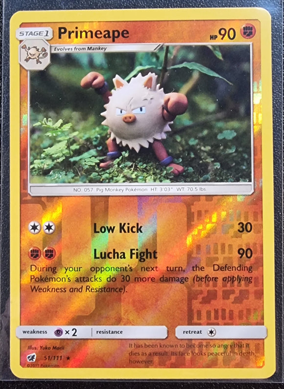 Primeape - Pokemon Crimson Invasion Reverse Holo Foil #51/111