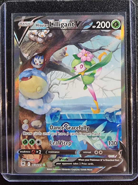 Hisuian Lilligant V - Pokemon Astral Radiance FULL ALT ART Holo Foil Ultra Rare #163/189