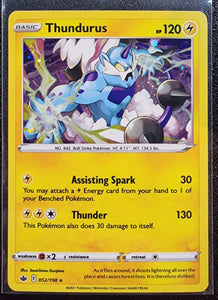 Thundurus - Pokemon Chilling Reign Holo Foil Rare #052/198