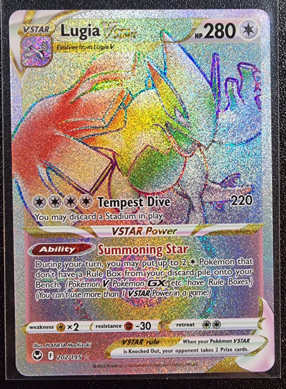 Lugia-VSTAR 202/195 in Portuguese Silver Tempest Pokémon TCG